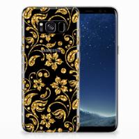 Samsung Galaxy S8 TPU Case Gouden Bloemen