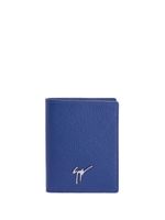 Giuseppe Zanotti porte-cartes Albert en cuir - Bleu - thumbnail