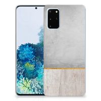 Samsung Galaxy S20 Plus Bumper Hoesje Wood Concrete