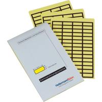 Hellermann Tyton 598-92127 etiketten, rechthoekig, verwijderbaar, geel, 600 stuks