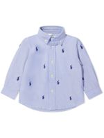 Ralph Lauren Kids chemise à logo Polo Pony brodé - Bleu