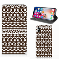 Apple iPhone Xs Max Hoesje met Magneet Aztec Brown