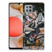 Samsung Galaxy A42 Siliconen Hoesje met foto Badges