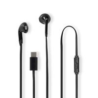 Bedrade Koptelefoon - USB-C - Kabellengte: 1.20 m - Ingebouwde microfoon - Volumebediening - Zwart