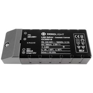 Deko Light BASIC, CC, CC50018/18W LED-transformator Constante stroomsterkte 18 W 500 mA 2 - 38 V 1 stuk(s)