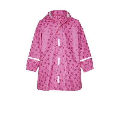 Playshoes regenjas Sweethearts met all over print roze/donkerroze Playshoes regenjas Sweethearts met all over print roze/donkerroze