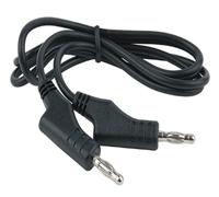 KS Tools 150.1668 Verlengkabel voor meetkabel met dubbele stekker en extra bus (zwart)