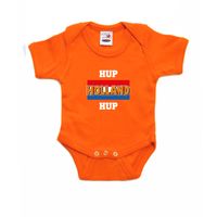 Oranje fan romper / kleding Holland hup Holland hup EK/ WK voor babys