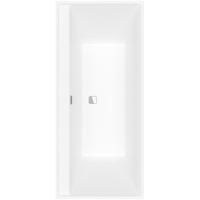Villeroy & Boch Collaro bad - 180x80cm - chroom afvoer - stone white (mat wit) uba180cor2dv-rw