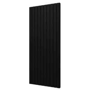 Plieger Designradiator Cavallino Retto Dubbel 1936 Watt Middenaansluiting 180x75,4 cm Zwart