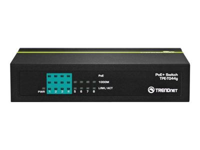 TPE TG44g - Switch - 4 x 101001000 (PoE+) + 4 x 101001000 (PoE+) - desktop - PoE+