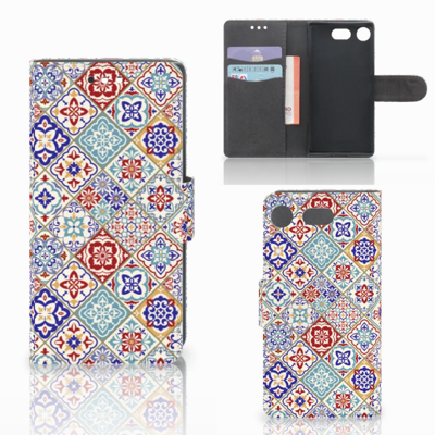 Sony Xperia XZ1 Compact Bookcase Tiles Color