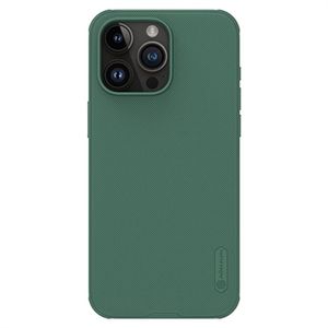 iPhone 15 Pro Nillkin Super Frosted Shield Pro Hybrid Hoesje - Groen