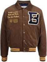 Billionaire Boys Club veste en velours côtelé à patch logo - Marron