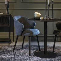 Dutchbone Eetkamerstoel 'Waldo', kleur Blauw