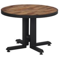 Salontafel rond 55x40 cm massief gerecycled teakhout