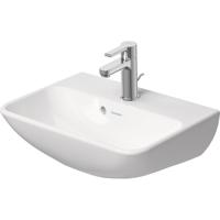 Duravit ME by Starck fontein 45x32cm met 1 kraangat met overloop met wondergliss wit 07194500001