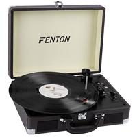 Fenton RP115 Retro Platenspeler in Koffer met ingebouwde Speakers, Bluetooth en USB - Zwart