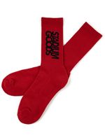 STADIUM GOODS® chaussettes à logo brodé - Rouge