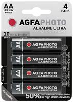 AgfaPhoto Batterij alkaline Ultra -AA LR06 Mignon 4 stuks