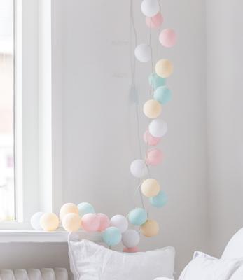 Cotton Ball Lights Regular lichtslinger pastel - Pastel