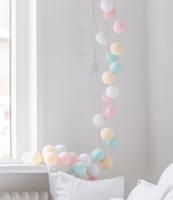 Cotton Ball Lights Regular lichtslinger pastel - Pastel