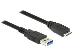 Delock USB-kabel USB 3.2 Gen1 (USB 3.0 / USB 3.1 Gen1) USB-A stekker, USB-micro-B 3.0 stekker 0.50 m Zwart Vergulde steekcontacten 85071