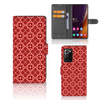 Samsung Galaxy Note20 Ultra Telefoon Hoesje Batik Rood