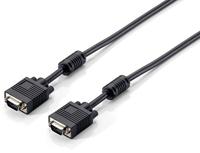 Equip 118814 SVGA kabel met ferriet, 10 m, zwart