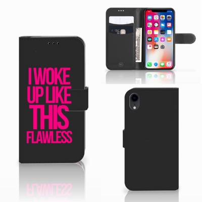 Apple iPhone Xr Hoesje met naam Woke Up - Origineel Cadeau Zelf Maken Apple iPhone Xr Hoesje met naam Woke Up - Origineel Cadeau Zelf Maken