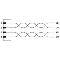 Phoenix Contact 1437779 Sensor/actuator inbouwconnector Aantal polen (sensoren): 4 1.00 m 1 stuk(s) - thumbnail