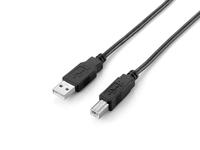 Equip 128864 USB 2.0 type A naar type B kabel, 2,0 m, zwart