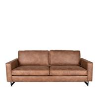 LABEL51 Bank Arezzo - Cognac - Microfiber - 3-Zits