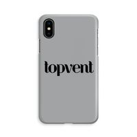 Topvent Grijs Zwart: iPhone Xs Volledig Geprint Hoesje - thumbnail