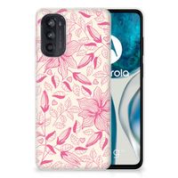 Motorola Moto G52/G82 TPU Case Pink Flowers - thumbnail