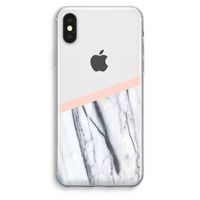 A touch of peach: iPhone XS Max Transparant Hoesje