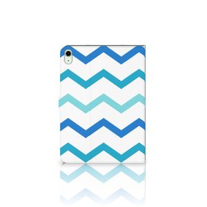 iPad Air (2020/2022) 10.9 inch Tablet Hoes Zigzag Blauw