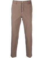 Incotex pantalon droit à taille basse - Marron