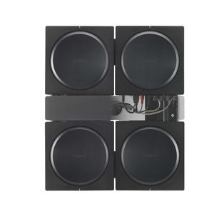 Flexson FLXSAWX4WM1021 SONOS AMP MUURBEUGEL VOOR 4 AMPS Audio muurbeugel Zwart