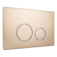 StarBlueDisc Doppio 40 bedieningsplaat champagne goud met verchroomde designringen - thumbnail