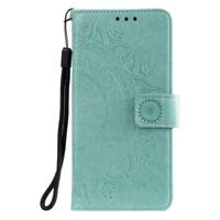 Shop4 - Xiaomi Redmi Note 9 Pro Hoesje - Wallet Case Mandala Patroon Mint Groen