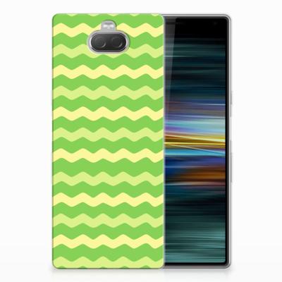 Sony Xperia 10 Plus TPU bumper Waves Green