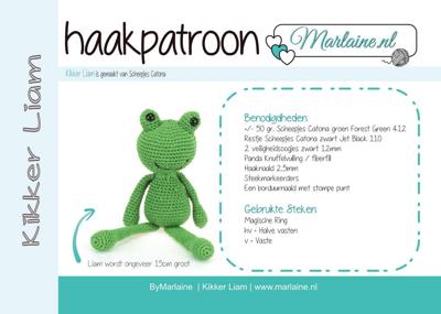 Patroonboekje Kikker Liam