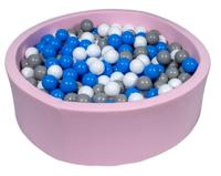 Viking Choice  Roze ballenbak 90 cm met 450 ballen wit, blauw & grijs