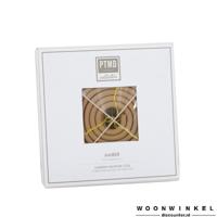 PTMD Incense coil Amber 4 pcs with holder L