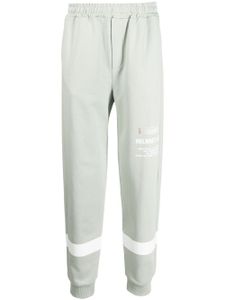 Helmut Lang pantalon de jogging à logo imprimé - Vert