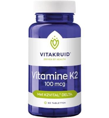 Vitakruid Vitakruid Vitamine K2 100mcg (60tb) Vitakruid Vitakruid Vitamine K2 100mcg (60tb)