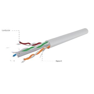 Cablexpert CAT6 UTP LAN cable (premium CCA), solid, 100 m