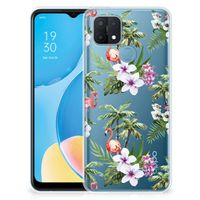 OPPO A15 TPU Hoesje Flamingo Palms