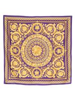 Versace foulard en soie à fleurs - Violet - thumbnail